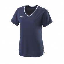 Wilson Tennis Shirt V-Neck Team II navy blue Women